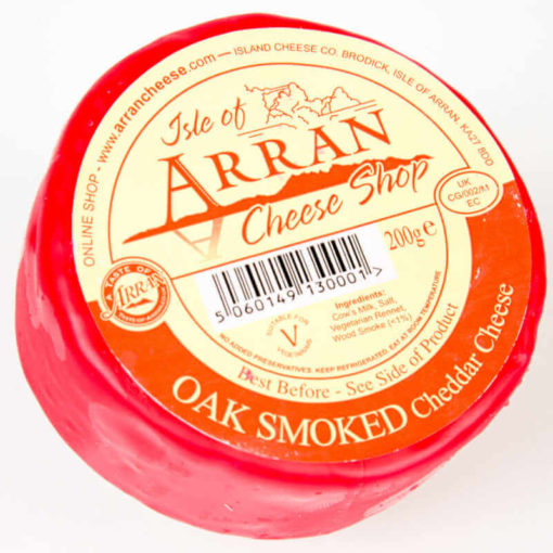 Arran Oak Smoked Cheddar Cheese 1
